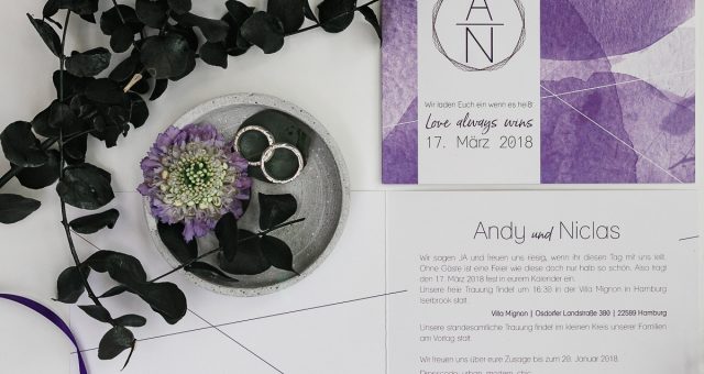 Inspirationswelt Ultraviolett Farbe des Jahres 2018 Hochzeitsfotografie Hamburg