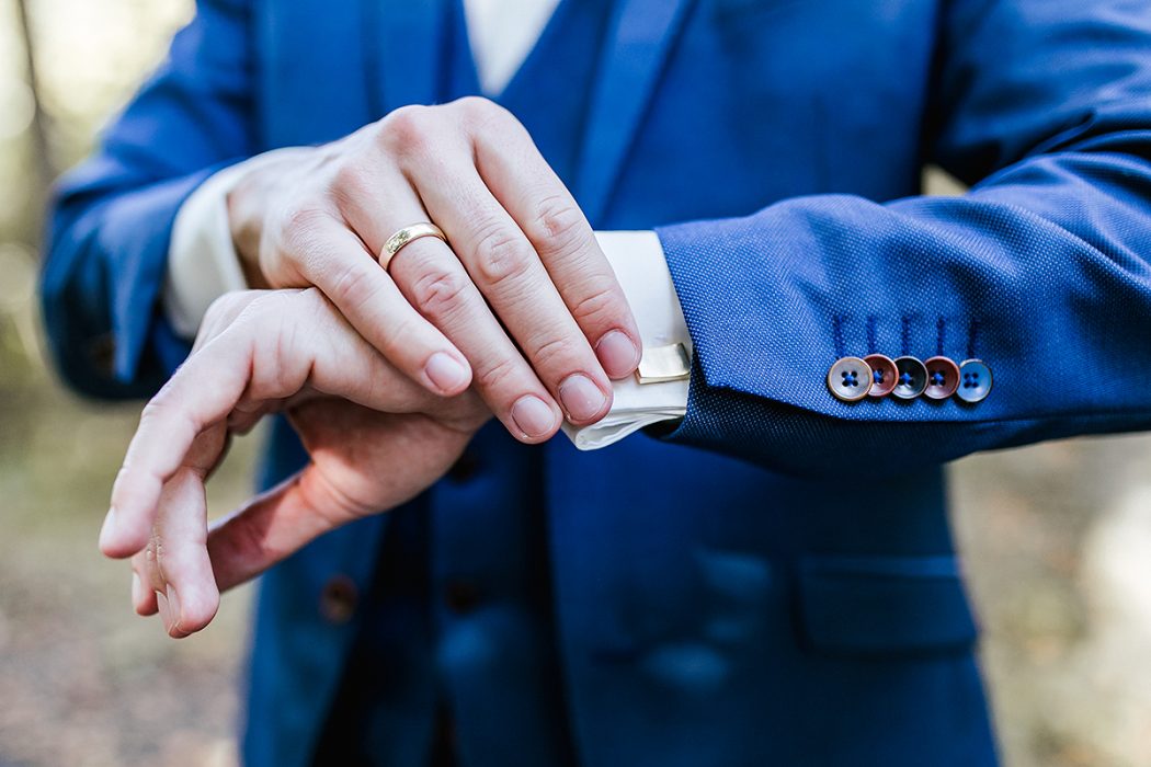 Hochzeitsfotografie Manschettenknöpfe