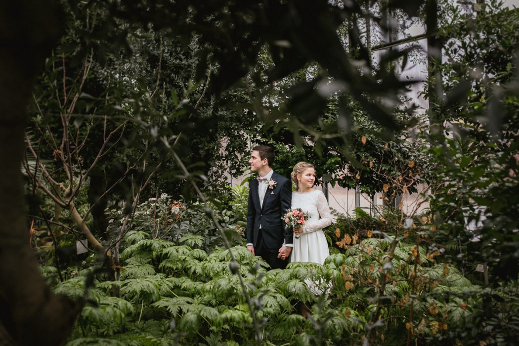 Winterhochzeit in Hamburg, Hochzeitsgesellschaft, Tropenhaus Hamburg