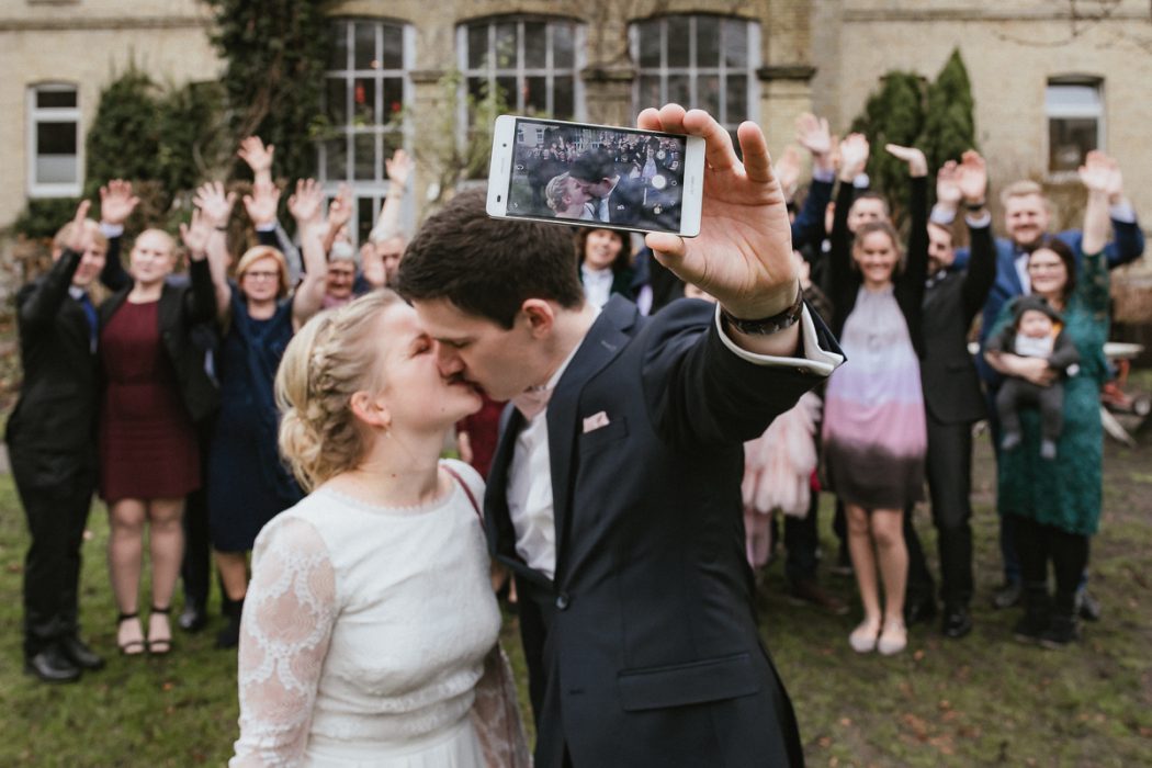 Winterhochzeit in Hamburg, Hochzeitsgesellschaft