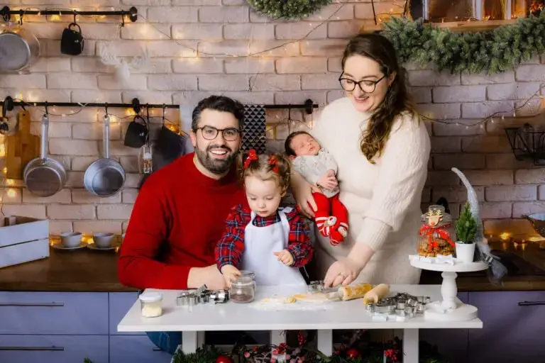 Weihnachtsfoto, Weihnachtsbäckerei, Familie, Weihnachtsshooting in Hamburg Harburg, Fotoaktion
